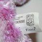 Fiesta Purple Tie Dye Easter Bunny Rabbit Long Ears 6" White Plush Bow Soft Toy