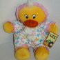 The Amusement Factory Easter Duck Flower Plush 13" Stuffed Chick Bean Bag NEW