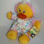 The Amusement Factory Easter Duck Flower Plush 13" Stuffed Chick Bean Bag NEW