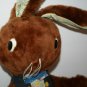 Well Made Toy Easter Bunny Rabbit 16" Happiness Aid Cloth Plush Fabric Haiti Vtg
