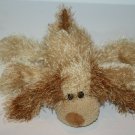 Ty Punkies Shreds Dog 9" Tan Eyelash Plush Puppy Stuffed Animal Shaggy Soft 2002