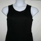 Old Navy Misses MEDIUM Black Tank Dress Ponte Knit Round Neck Zip Up Sleeveless Old Navy Misses MEDIUM Black Tank Dress Ponte Knit Round Neck Zip Up Sleeveless