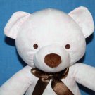 Kidsline Teddy Bear 9" Baby Girl Pink Brown White Plush Flower Soft Toy Stuffed
