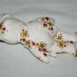 Starry Starry Teddy Bear 7" Plush White Red Gold Stars Bean Bag Stuffed Soft Toy