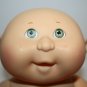 Cabbage Patch Kid Green Eyes Baby Bath Tub Doll Robe Diaper Vinyl Bald Vtg 1993