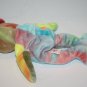 TY Beanie Babies Teddy Bear Peace Plush Stuffed Tie Dye Colors Blue Soft Toy