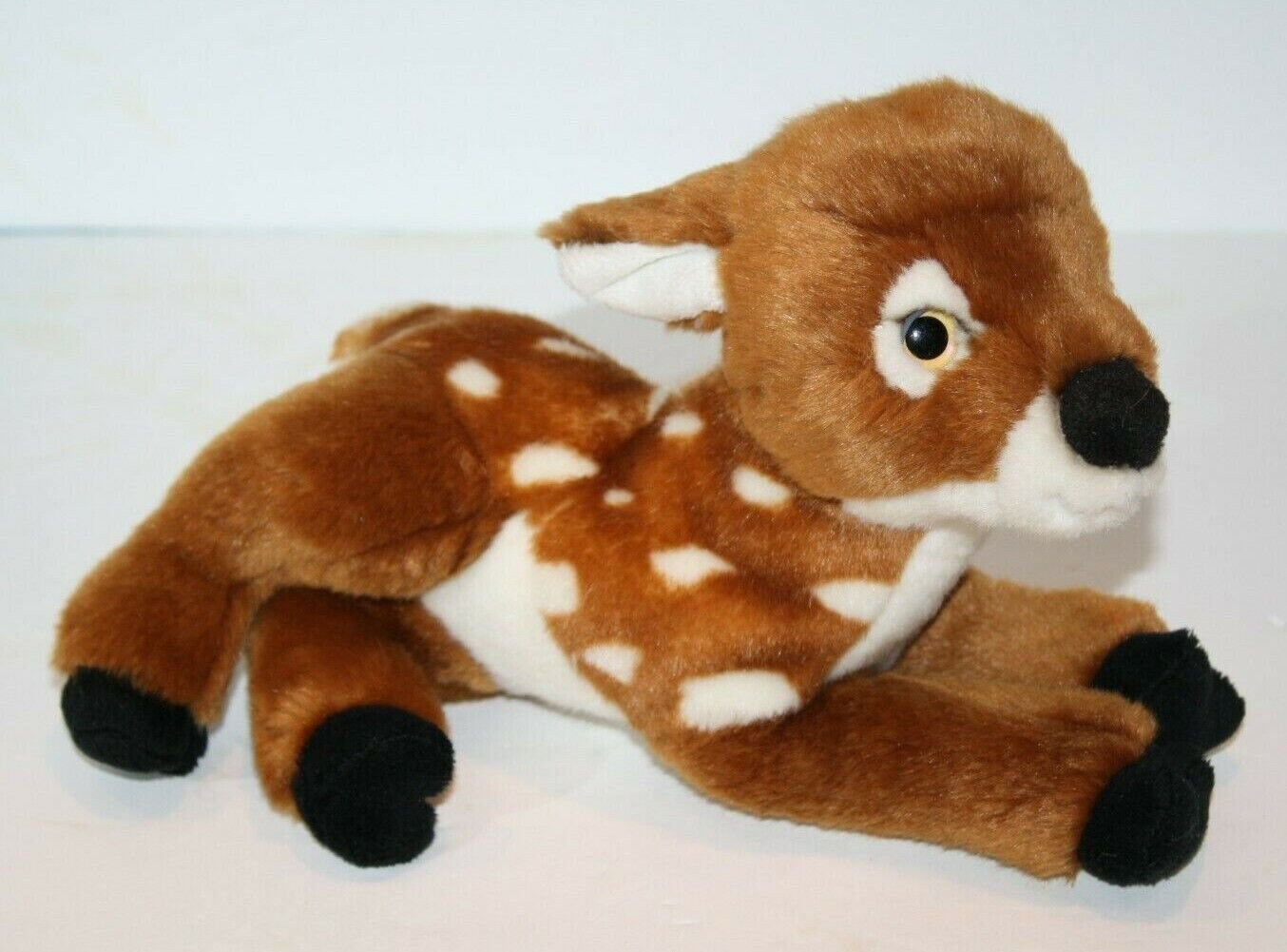 Bauer Nurnberg Realistic Baby Fawn Plush Stuffed Toy White Spot Deer 10 ...