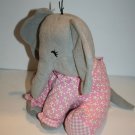 Cracker Barrel Cherished Beginnings Elephant 12" Baby Plush Pink PJs Soft Toy