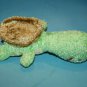 A Mart Green Plush Turtle Thin 10" Stuffed Animal Sewn Eyes Soft Toy Amart 2009