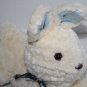 Gymboree Soft Baby Toy Easter Bunny Rabbit 12" Blue Knit Ears Plush Stuffed Bow