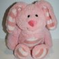 Inter American Products Pink Plush Striped Easter Bunny Rabbit 14" Soft Toy 2017