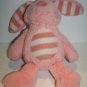 Inter American Products Pink Plush Striped Easter Bunny Rabbit 14" Soft Toy 2017