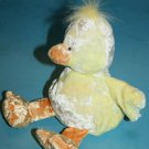 Russ Berrie Cheeks Easter Duck Chick Bean Bag 8" Yellow Orange Plush Soft Toy