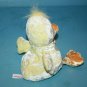 Russ Berrie Cheeks Easter Duck Chick Bean Bag 8" Yellow Orange Plush Soft Toy