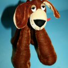 Its All Greek To Me Funny Feet Plush Brown Dog 11" Stuffed Animal Long Legs Toy