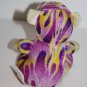 Plush Appeal Bear Monkey 6" Purple Yellow Flames Stripes Stuffed Animal Soft Toy
