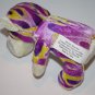 Plush Appeal Bear Monkey 6" Purple Yellow Flames Stripes Stuffed Animal Soft Toy