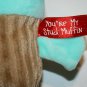 Dan Dee Youre My Stud Muffin Cup Cake 9" Plush Stuffed Soft Toy Blue Sprinkles