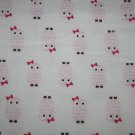 HB Baby Vision Owl Receiving Baby Girls Blanket Cotton Flannel Pink Soft Lovey HB Baby Vision Owl Receiving Baby Girls Blanket Cotton Flannel Pink Soft Lovey