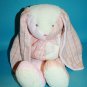 Best Ever Easter Bunny Rabbit 18" Soft Toy Pink Peach Cream Plaid Plush Quilted