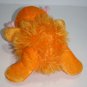 Furry Body Orange Thin Velour Plush Monkey 8" Soft Toy Stuffed Animal Sewn Eyes
