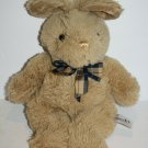Color Rich Ltd Easter Bunny Rabbit 15" Soft Toy Beige Plush Fluffy Plaid Bow Color Rich Ltd Easter Bunny Rabbit 15" Soft Toy Beige Plush Fluffy Plaid Bow