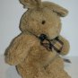 Color Rich Ltd Easter Bunny Rabbit 15" Soft Toy Beige Plush Fluffy Plaid Bow