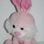 Goffa Easter Bunny Rabbit Pink Plush 11" Stuffed White Beard Soft Toy Rite Aid
