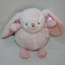 Kids Preferred Honey Bunny Pink Plush No Pouch Special Delivery Rattle Satin Ear