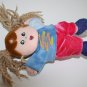 Dan Dee Doll Plush Girl Best Friend Curly Yarn Pigtail 9" Stuffed Soft Toy Lovey