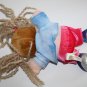Dan Dee Doll Plush Girl Best Friend Curly Yarn Pigtail 9" Stuffed Soft Toy Lovey