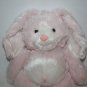 Dan Dee Easter Bunny Rabbit 13" Lop Ears Carrot Ribbon Feet Pink Plush Stuffed