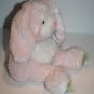 Dan Dee Easter Bunny Rabbit 13" Lop Ears Carrot Ribbon Feet Pink Plush Stuffed