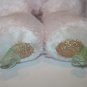 Dan Dee Easter Bunny Rabbit 13" Lop Ears Carrot Ribbon Feet Pink Plush Stuffed