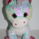 Inter American White Plush Blue 2 Way Sequins Unicorn 14" Stuffed Soft Toy 2019 Inter American White Plush Blue 2 Way Sequins Unicorn 14" Stuffed Soft Toy 2019