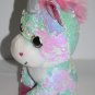 Inter American White Plush Blue 2 Way Sequins Unicorn 14" Stuffed Soft Toy 2019
