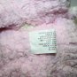 Boutique Enterprises Teddy Bear Soft Pink Chenille White Plush 14" Bow Stuffed