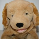 Russ Berrie Kasey Puppet Puppy Dog 11" Brown Tan Plush Stuffed Barks Sound 24195 Russ Berrie Kasey Puppet Puppy Dog 11" Brown Tan Plush Stuffed Barks Sound 24195