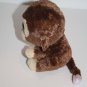 Ty Beanie Boos Plush Coconut Monkey 6" Beanbag Purple Eyes Stuffed Soft Toy 2011