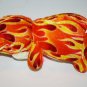EEC Intl Tiger Wild Cat Orange Flames Stripe 8" Plush Soft Toy Sewn Eyes Stuffed