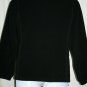 FUDA Misses MEDIUM Soft Black Fleece Jacket Full Zip Adjustable Waist No Hoodie
