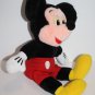 Disney World Stuffed Mickey Mouse 12" Plush Plastic Eyes Soft Toy Disneyland