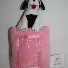 Big Dogs Sportswear Pink Plush Pillow Stuffed Picture Frame 8" Dog Bow Soft Toy