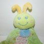 Mary Meyer Cuddle Bugs Green Satin Stripe Security Blanket Plush Caterpillar Toy