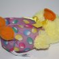 Hug & Luv Love Easter Duck Chick 7" Yellow Plush Jelly Bean Nylon Tummy Soft Toy
