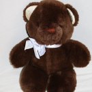 R Dakin Teddy Bear 12" Baby Things Dark Brown Plush Satin Ears Soft Toy Vtg 1985 R Dakin Teddy Bear 12" Baby Things Dark Brown Plush Satin Ears Soft Toy Vtg 1985