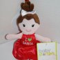 Baby Starters Baby Doll I Love Santa 9" Plush Red Heart Stuffed 2014 Soft Toy
