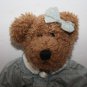 Boyds Bear JB Bean 10" Blue Romper Bow Rosette Plush Soft Toy Stuffed 1985 1999