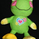 Dan Dee Green Knit Plush Frog 9" Heart Mouth Stuffed Soft Toy Valentines 2011 Dan Dee Green Knit Plush Frog 9" Heart Mouth Stuffed Soft Toy Valentines 2011