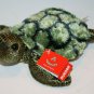 Aurora Sea Turtle 7" Splish Splash Green Gold Plush Bean Bag 04079 Soft Toy NEW